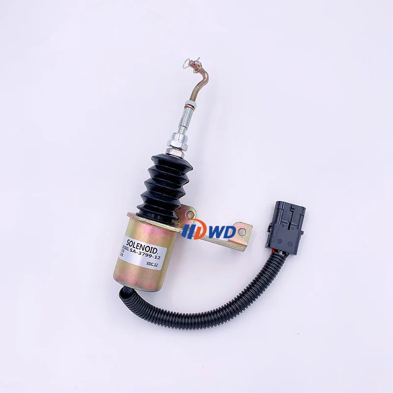 Engine Stop Solenoid SA-3799-24 6290050 Fuel Shutdown Solenoid for Deutz Bosch 1751ES RSV 24V