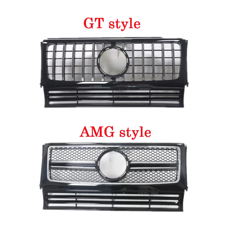 Middle grille for Mercedes-Benz G-Class G63 W463 G500 G55 G350d For AMG plastic front grill GT vertical bar Car styling bumper