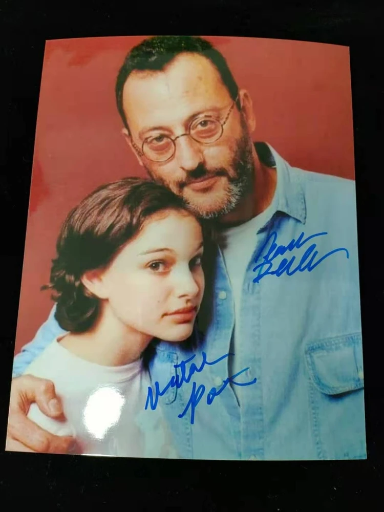 hand signed Léon Jean Reno Natalie Portman autographed photo 8*10 limited 122020E