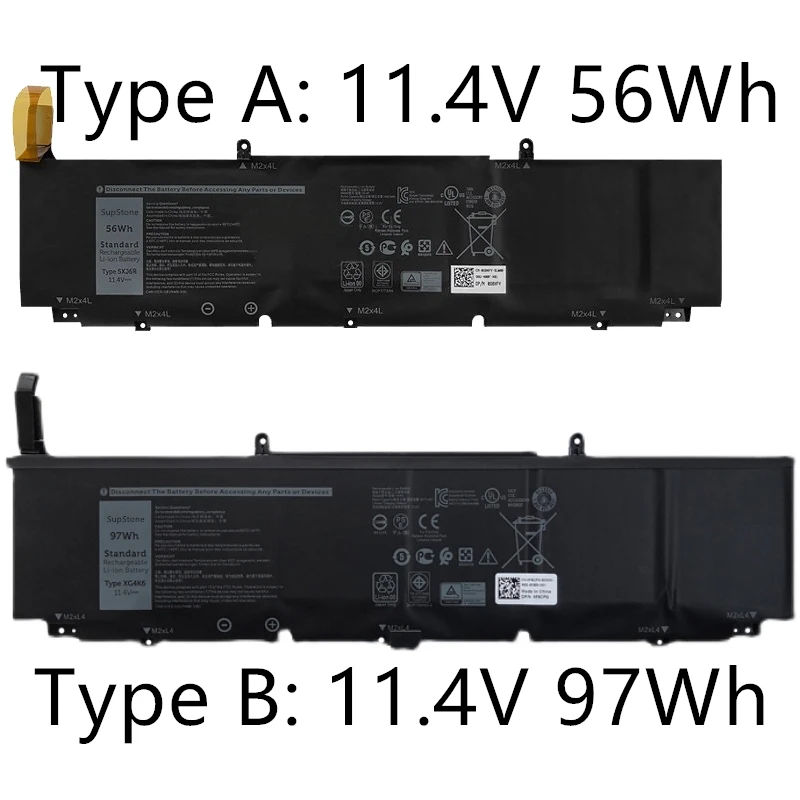 Imagem -06 - Supstone Novo Xg4k6 5xj6r F8cpg 01rr3 Bateria do Portátil para Dell Precision 5750xps 17 9700 9710 P92f001