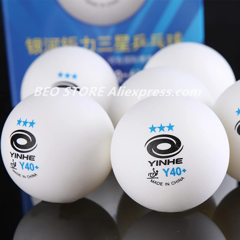 YINHE 3-Star Y40+ Table Tennis Balls (3 Star, New Material 3-Star Seamed ABS Balls) Plastic Poly Ping Pong Balls