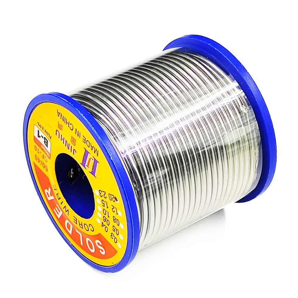 0.5/0.6/0.8/1.0/1.2/1.5/2.0mm 60/40 Welding Wire Roll 2% Rosin Flux Lead Tin Wire Rosin Solder Soldering Wire Roll 500g Wire