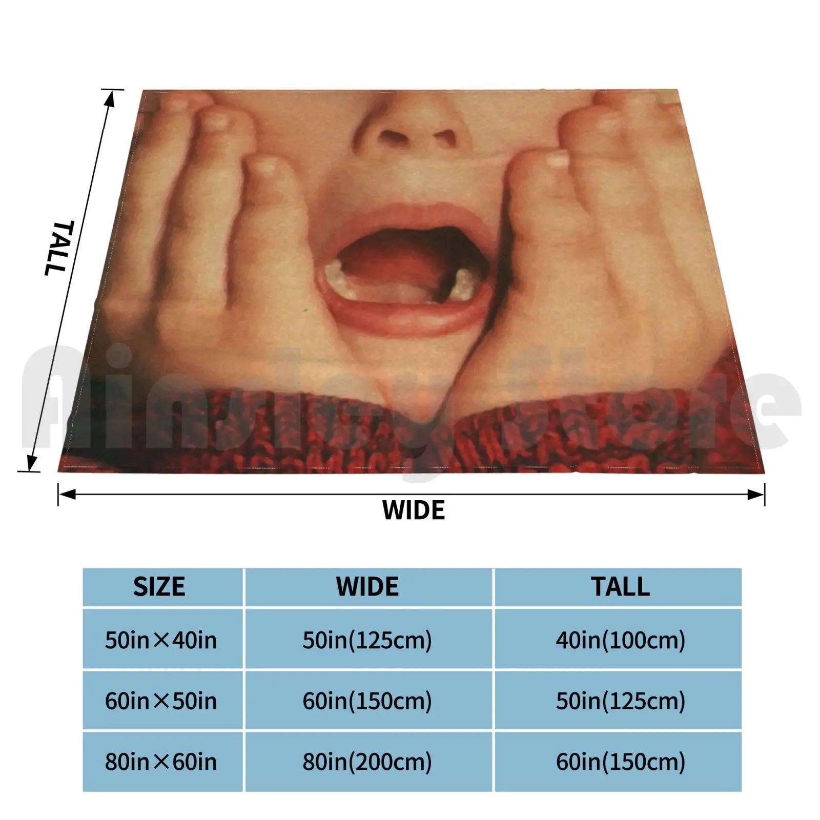 بطانية كيفن مكاليستر الصراخ لسرير الأريكة والسفر والممثل الفيلم الكلاسيكي ماكولاي كولكين الطفل ستار كوميدي #2