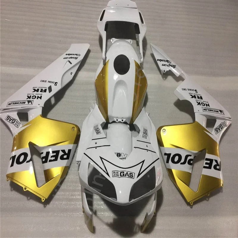 White Golden black  fairing  for HONDA CBR600RR 03-04 CBR 600 RR  F5 2003 2004 CBR600 2003-2004 ABS body Injection fairing