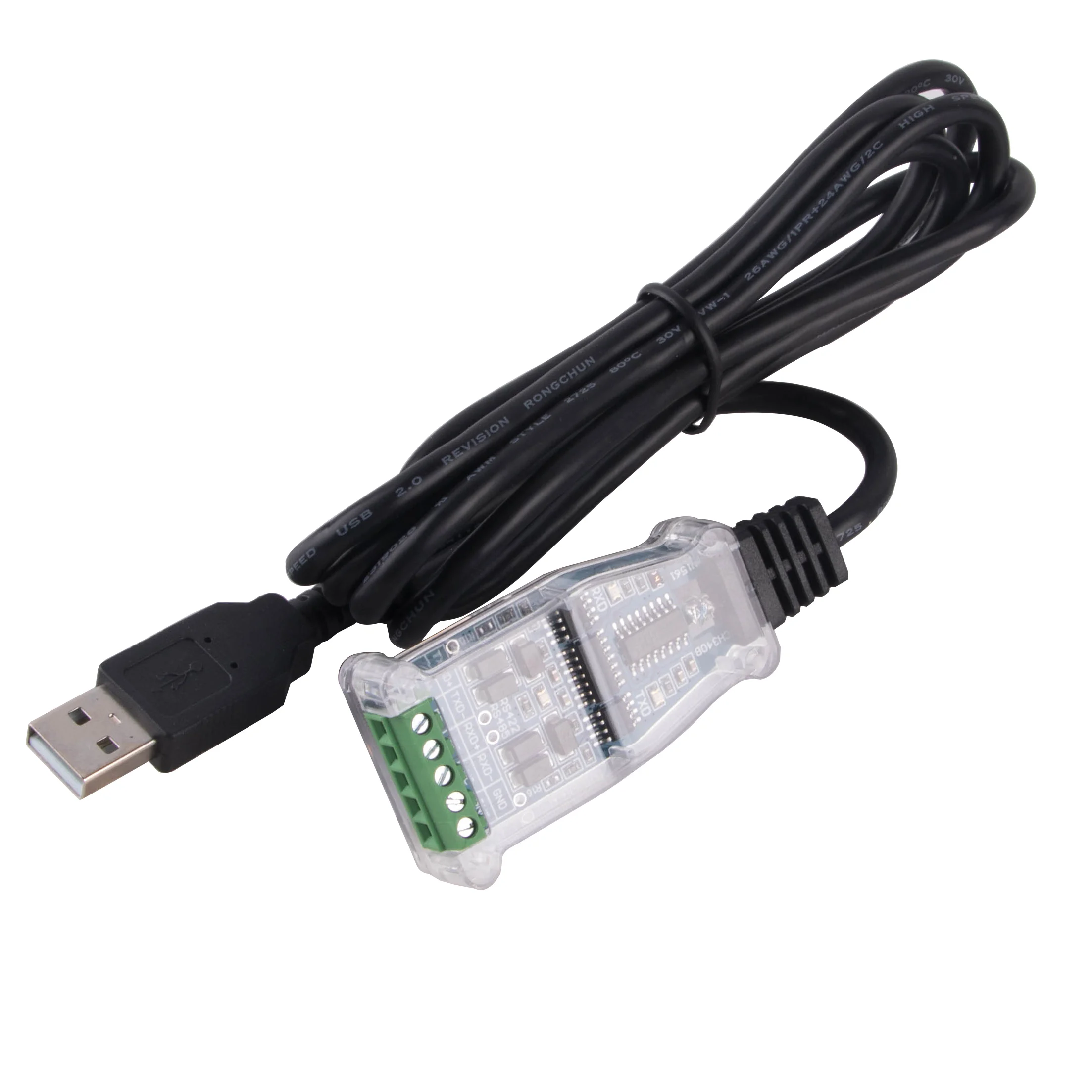 USB to RS485 RS422 Module Adapter Cable, USB to 485 422 Communication Module Converter Cable with FT232 CH340 Chip