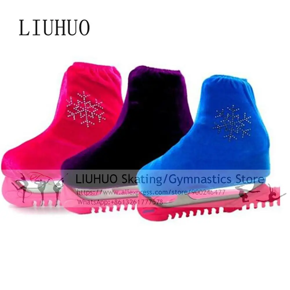 Figure Skating Boots Cover Children Girls Protector Shoes Cover Blade Cover Ice Skating Rollar Skate Shoes Accessories Athletic