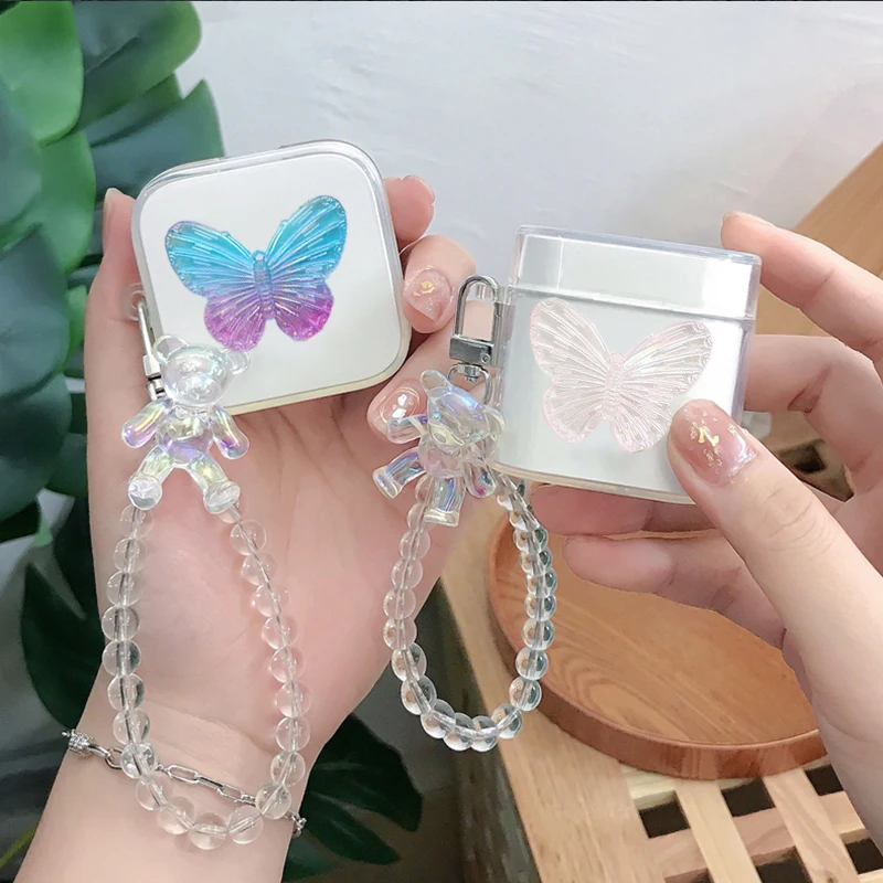 Soft Clear Case For Xiaomi Air 2S/Air 2SE Case Cute Crystal Butterfly Pendant Earphones Cover For XiaomiAir2 Protective case