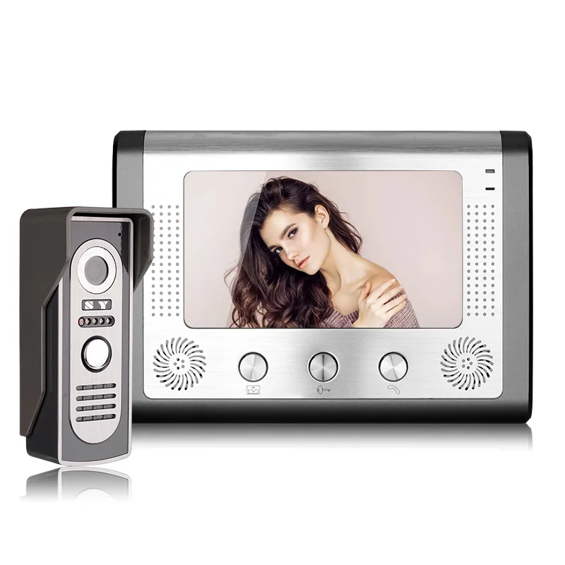 

AHD 7 "Video Telephone Doorbell Intercom Kit Home Video System With Waterproof Outdoor Infrared Camera Unlocking Function