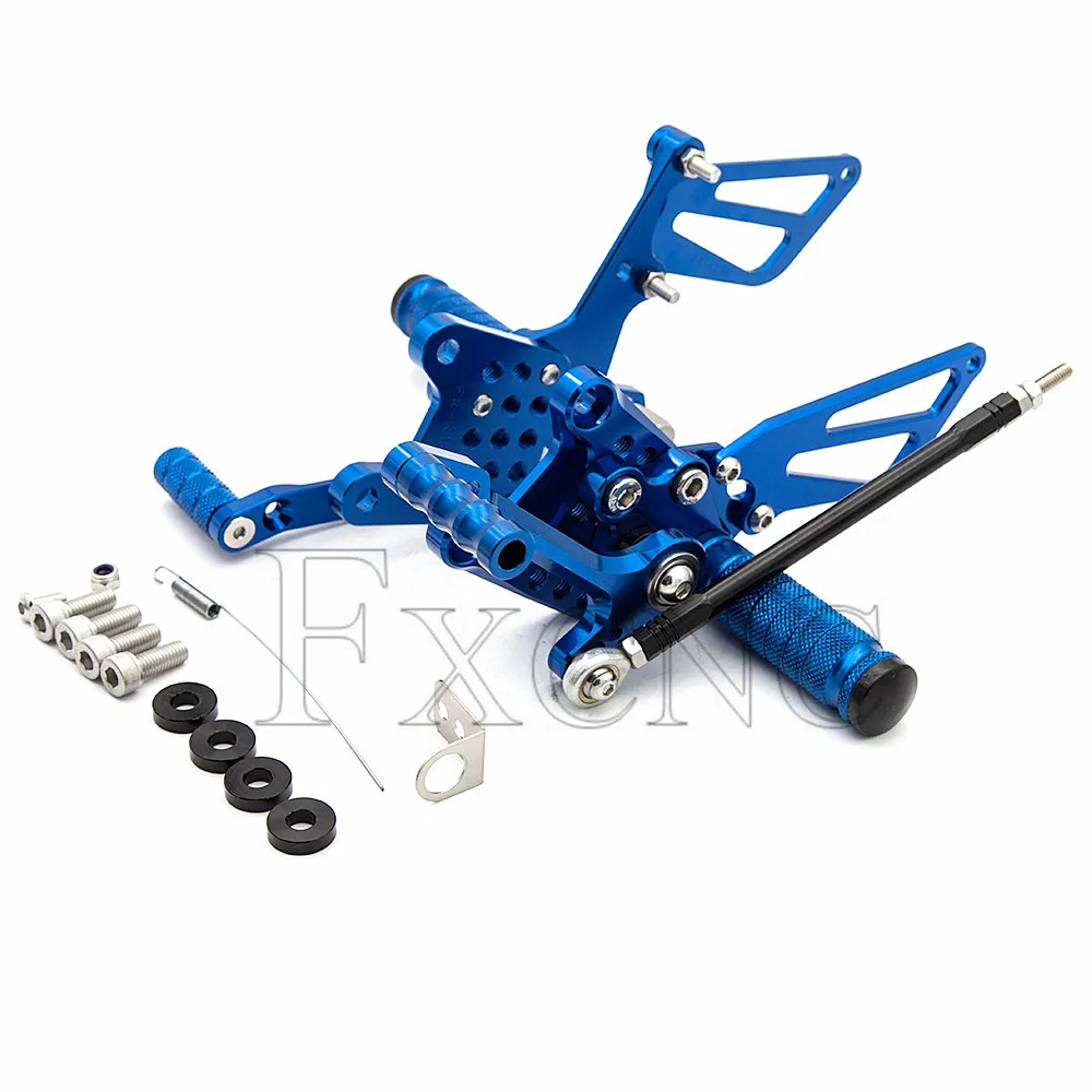 CNC Aluminum Adjustable Motorcycle Rearsets Rear Set Foot Pegs Pedal Footrest For SUZUKI SV650 SV650S SV1000/s GSXR 600 750 1000
