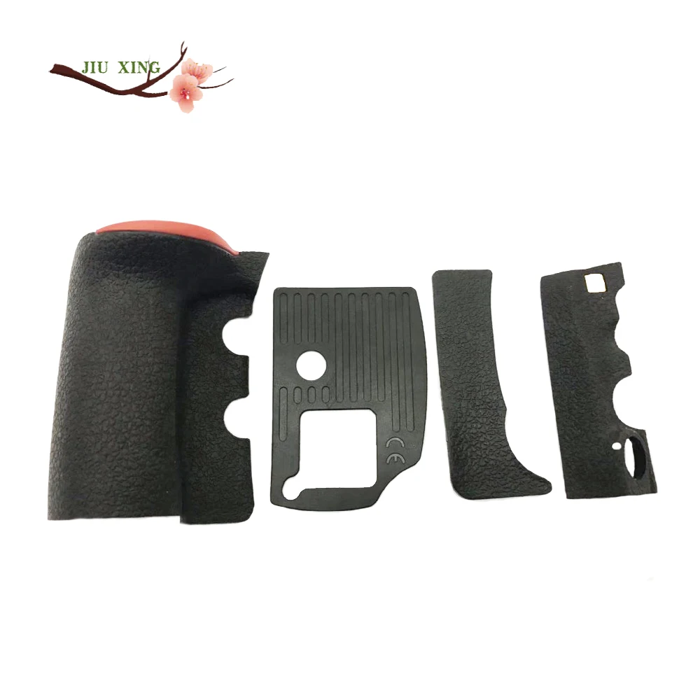 New For Nikon D810 Body Rubber A Set of 4PCS Grip+left side +thumb + bottom rubber cover repair parts