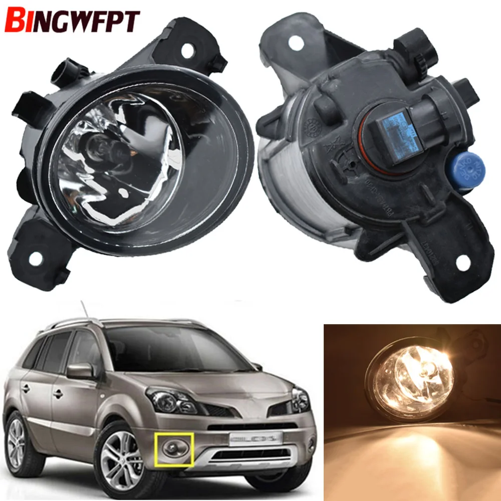 

1pair Fog Lamp Assembly Super Bright LED Fog Light For Renault Koleos (HY_) 2008 2009 2010 2011 2012 2013 2014 2015 Halogen Lamp