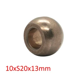 Copper Iron Alloy 10mm Bore Spherical Bearing Bushing 20mm Sphere Washing Machine Electrical Fan Motor Bronze Steel Ball Bush