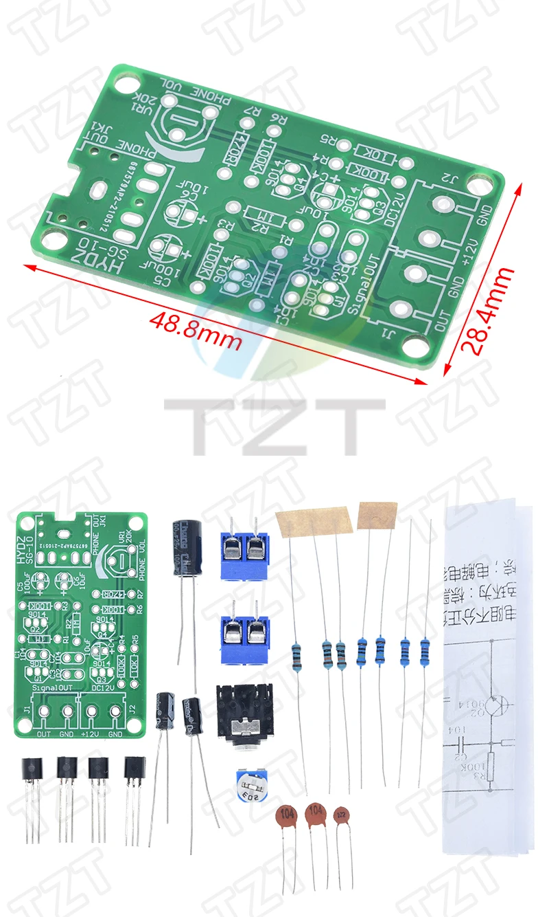 1/3 Stück Weißes Rauschen Signalgenerator DIY-Kit Elektronik-Bausatz 2-Kanal-Ausgang für Burn-in-Tests und Schlaftherapie Geräuschgenerator – Detail 2