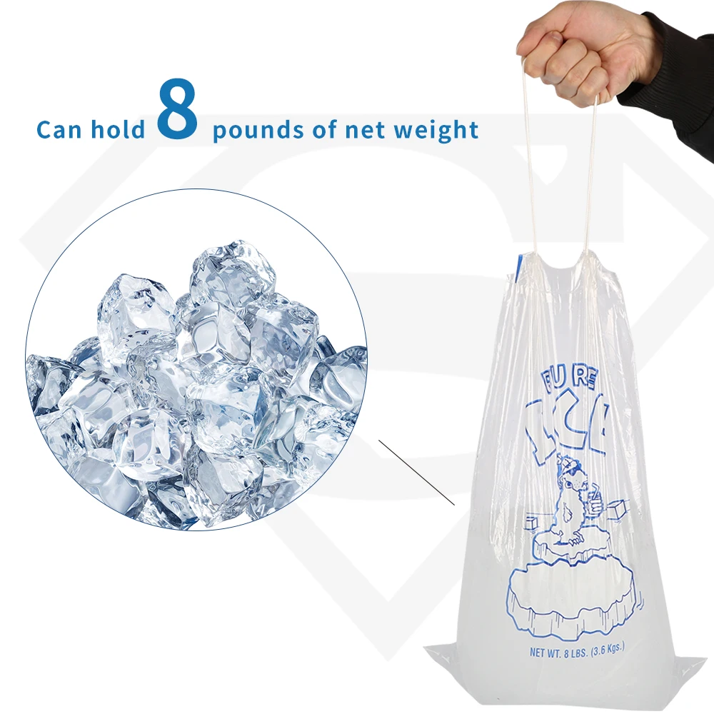 10/20 Pieces Disposable Ice Making Bags Freezing Maker Ice Cube Drawstring Ice Making for Summer DIY Drinking Ice Cube Packing