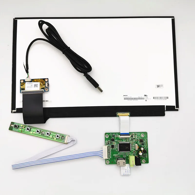 13.3 inch display capacitive touch module kit1920x1080 IPS HDMI LCD Module Car Raspberry Pi 3 10 point capacitive touch Monitor