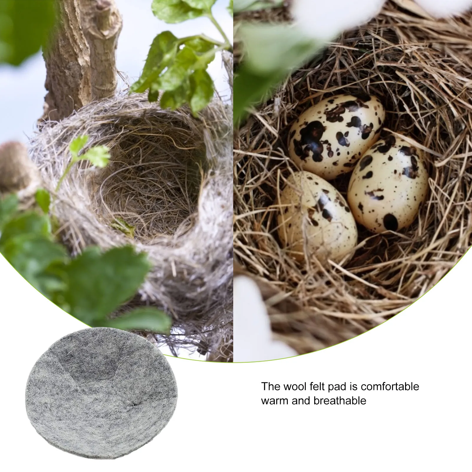 2PCS Canary Finch Nesting Felt Pad Comfortable Bird Nest Cushion Parrot Bird Nest Mat For Bird Cage Bird Nest Comfortable Warm