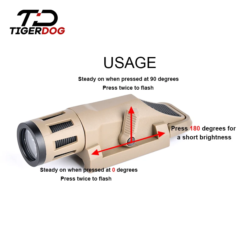 Imagem -02 - Tactial Wml-g2 Wml Caça Arma Scout Luz Aplhunting Arma Led Strobe Consant Momentâneo Lanterna Caber 20 mm Picatinny Ferroviário