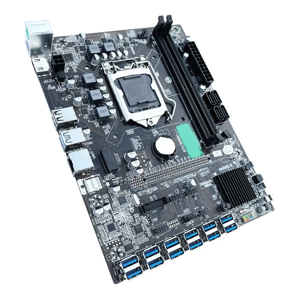 B250 Máy Tính Mainboard 12 Pcie Ra USB3.0 Đồ Họa Khe Cắm 1151 Giao Diện DDR4 Thế Hệ 8P 6P Mainboard