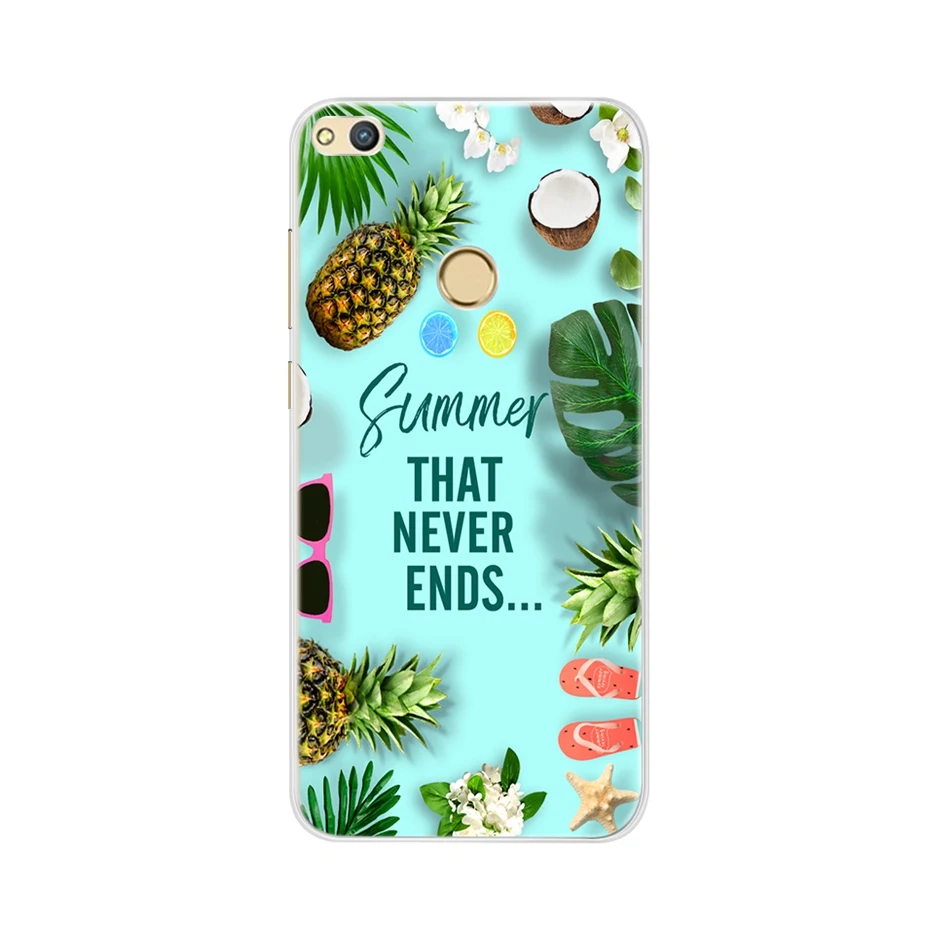 For Huawei P8 Lite 2017 Case Huawei GR3 2017 Silicone Cute Cover Soft Phone Case For Huawei P9 Lite 2017 on Honor 8 Lite Housing