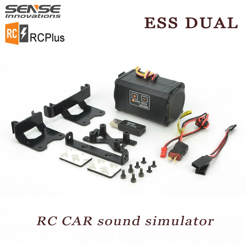 SENSE ESS-DUAL 2 Speakers Engine Sound Simulator for RC Model Car Crawler Buggy Dirft Racing Modification Accessories SCX10