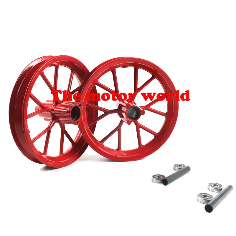 Free Shipping  High Performance 222mm Front and Rear Tire Aluminium Alloy Wheel Rim Fit for 49cc Mini Moto Pocket Dirt Bike