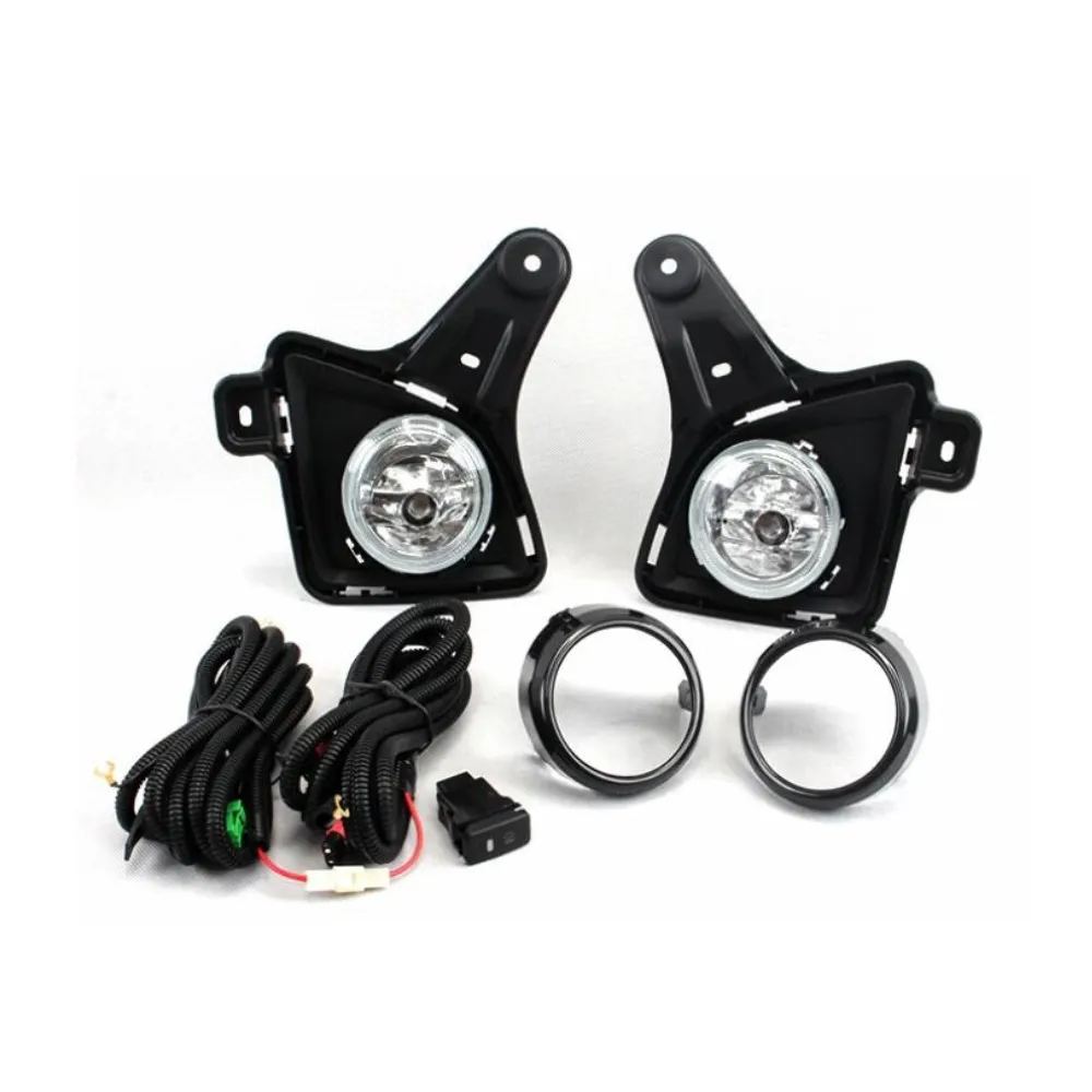 Car Fog Lamp Assembly compatible for Toyota Hiace Quantam 2012 2013, 4300K Halogen Fog Lamp Blub + Cover + Harness + Switch