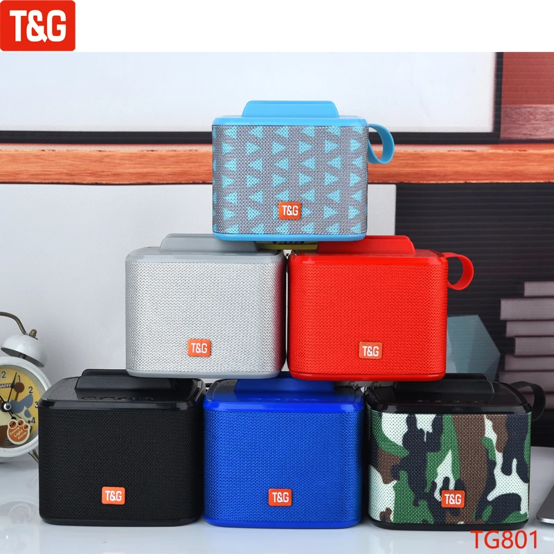 

Новый портативный громкий динамик T & G TG801, Беспроводная колонка, Bluetooth стерео сабвуфер, ручные колонки динамик s, держатель для телефона, поддержка TF, FM, AUX
