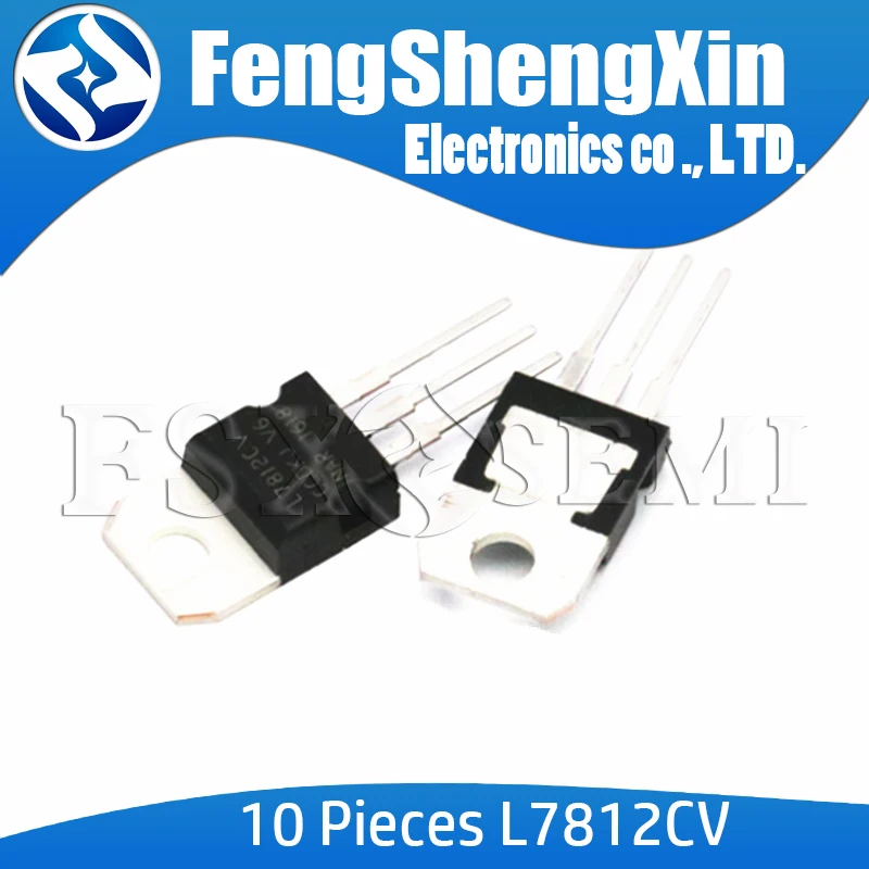 10pcs/lot New L7812CV L7812 TO-220 REGULATORS Chips