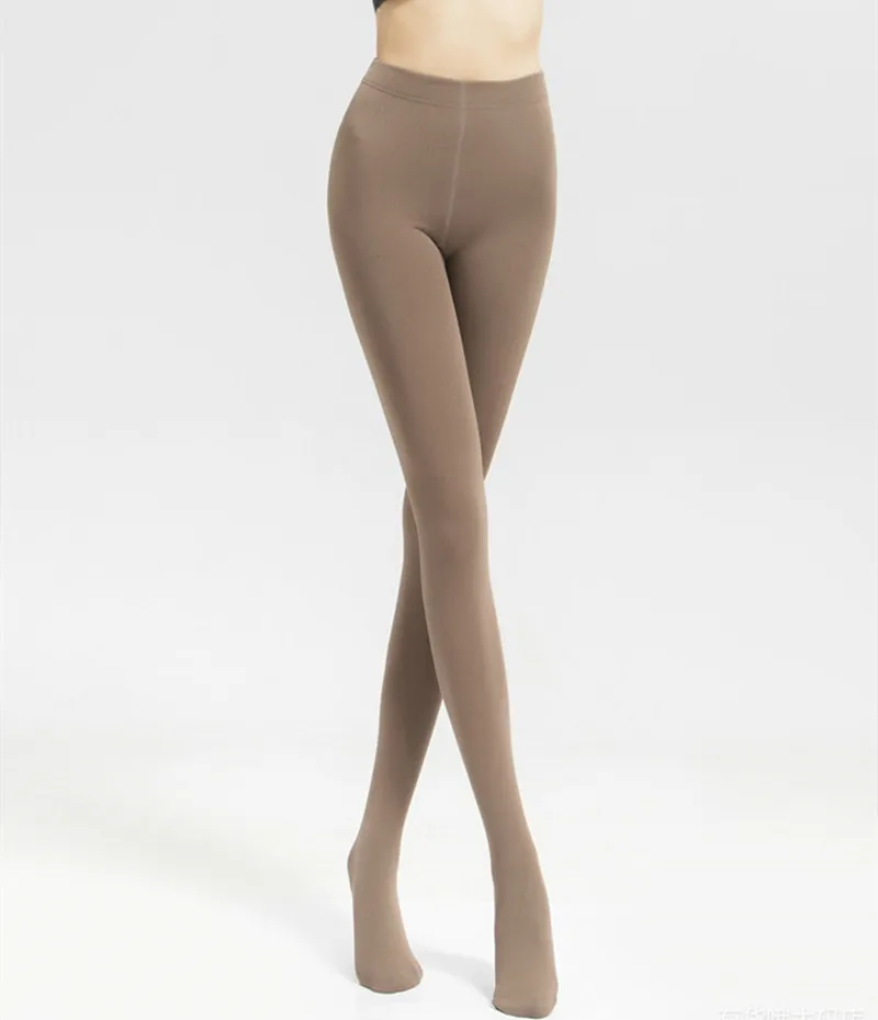 DOIAESKV 130 KG Damen-Fleece-Strumpfhose, Übergröße 120 D, Herbst, warme Winterstrumpfhose, hohe Taille, weiblich, dehnbar, schlank, dick – Detail 33