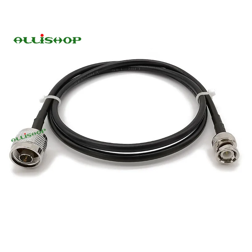 

N Male Plug to BNC Male Plug RF Coaxial Cable LMR200 Low Loss for Handheld Ham Radio Antenna