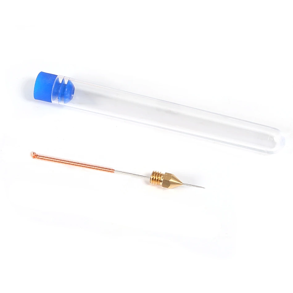 10pcs strumento per aghi per pulizia ugelli in acciaio inossidabile 0.15mm 0.2mm 0.25mm 0.3mm 0.35mm 0.4mm trapano per parti di stampanti 3D ugello V6