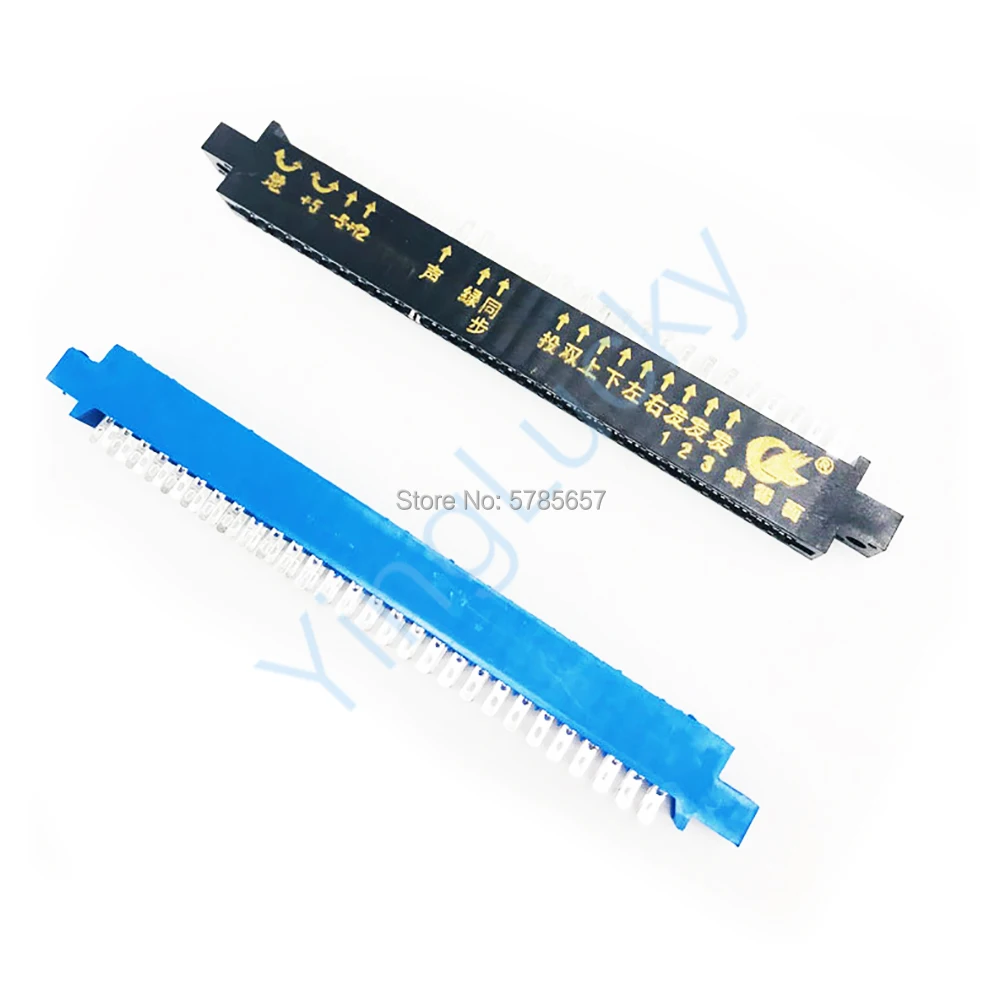 JAMMA-Wire Connector Jamma Harness for Arcade Game Board, Fighting Machine, Black and Blue Optional, 28 Pin, 1 Pc