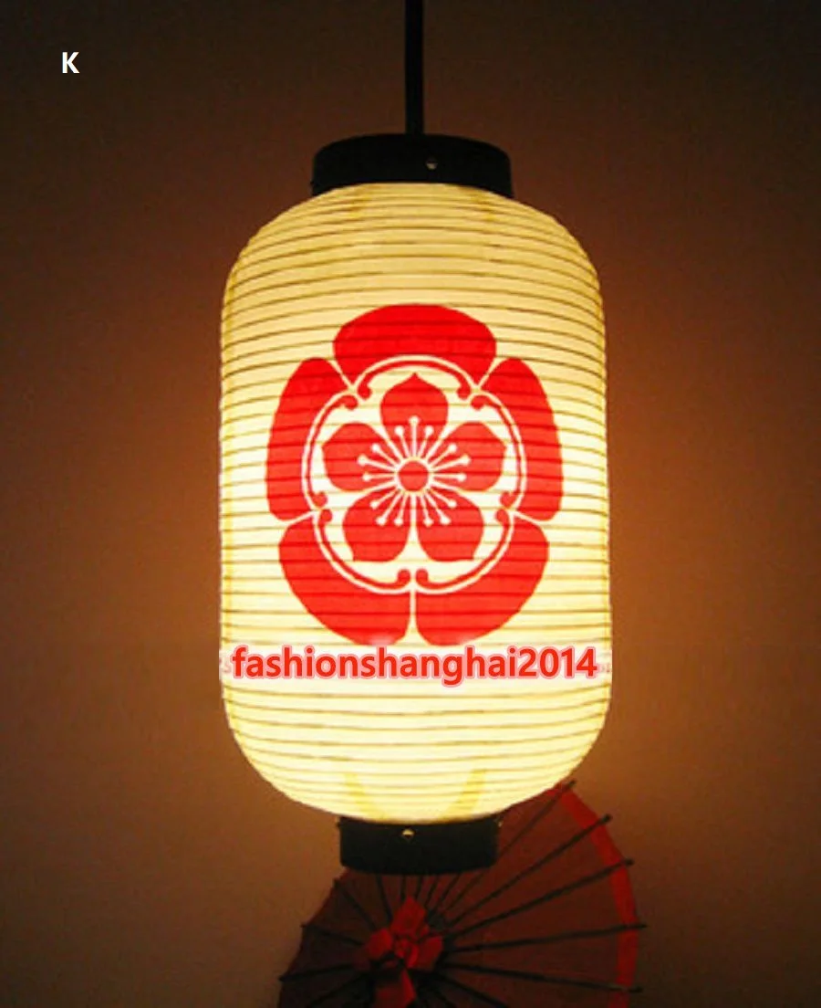 High Grade Paper Lantern Bamboo Plum Chrysanthemum Cherry Long Shaped Japanese Korean Restaurant Decor