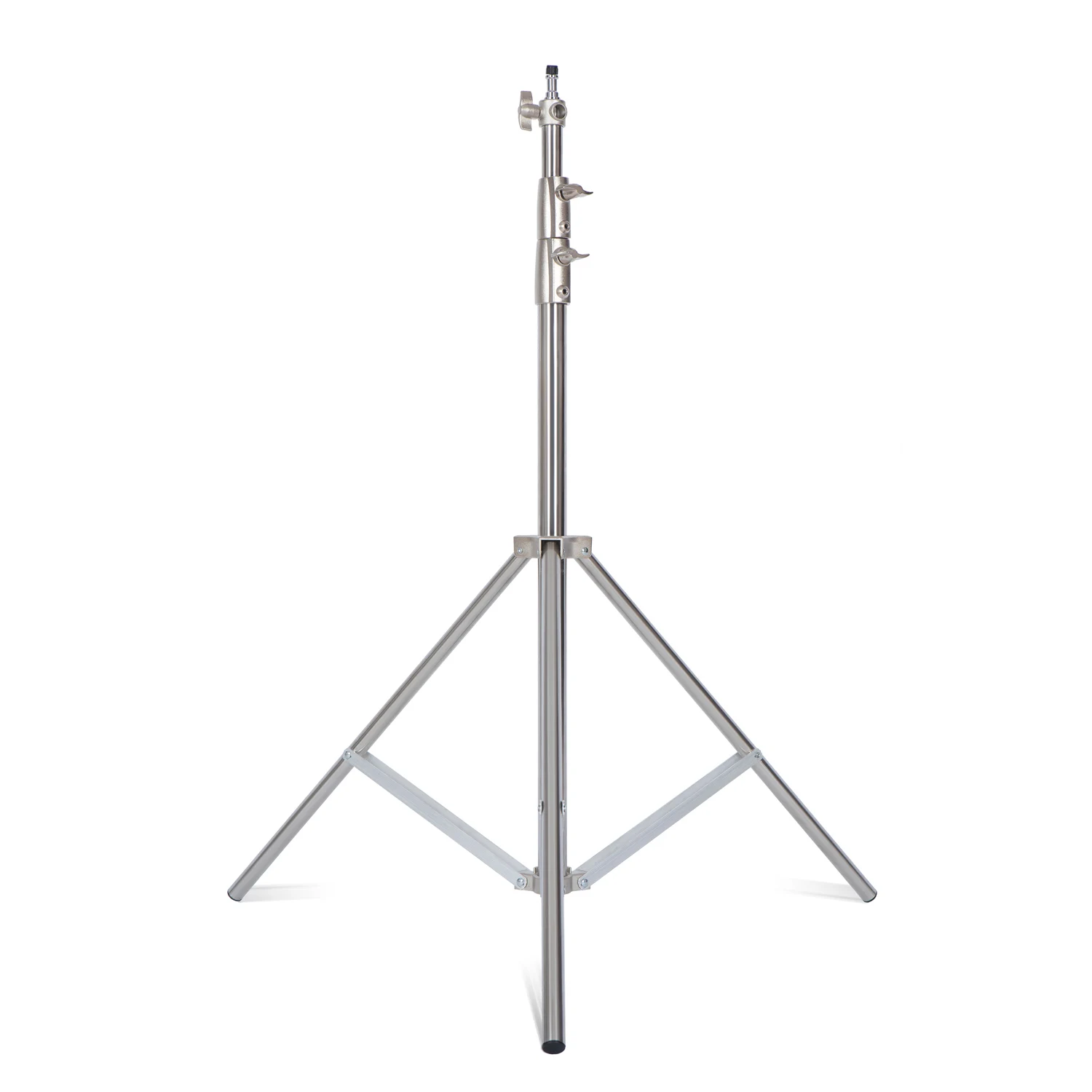 Stainless Steel Light 2.8M Stand with 1/4 -inch to 3/8-inch Universal Adapter 110 inches/280 centimeters Foldable Support Stand