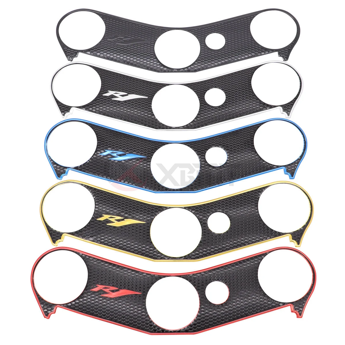 

Motorcycle Decal Sticker Pad Triple Tree Top Clamp Upper Front End Waterproof For Yamaha YZF-R1 YZFR1 2002 2003 2004 2005 2006