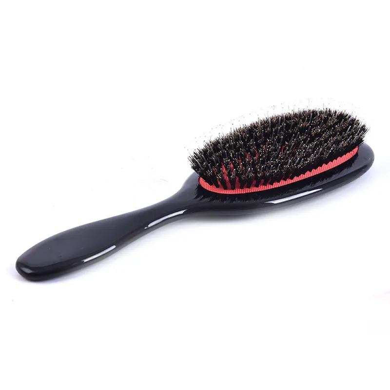 1PC Natural Boar Bristle Oval Anti-static Paddle Comb Scalp Massage Comb Hair Brush Salon Hair Brush Styling Tool