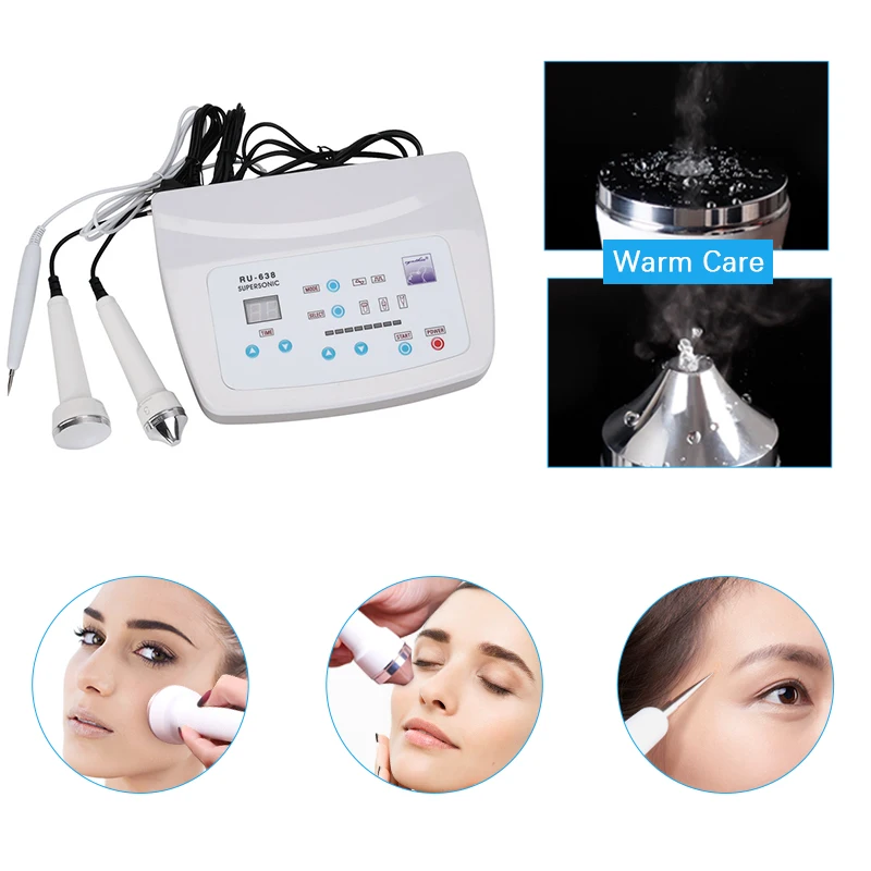 3 In 1 RU-638 Ultrasone Facial Machine Spot Tattoo Sproet Verwijderen Lifting Huid Anti Aging Beauty Massage Gezichtsverzorging spa