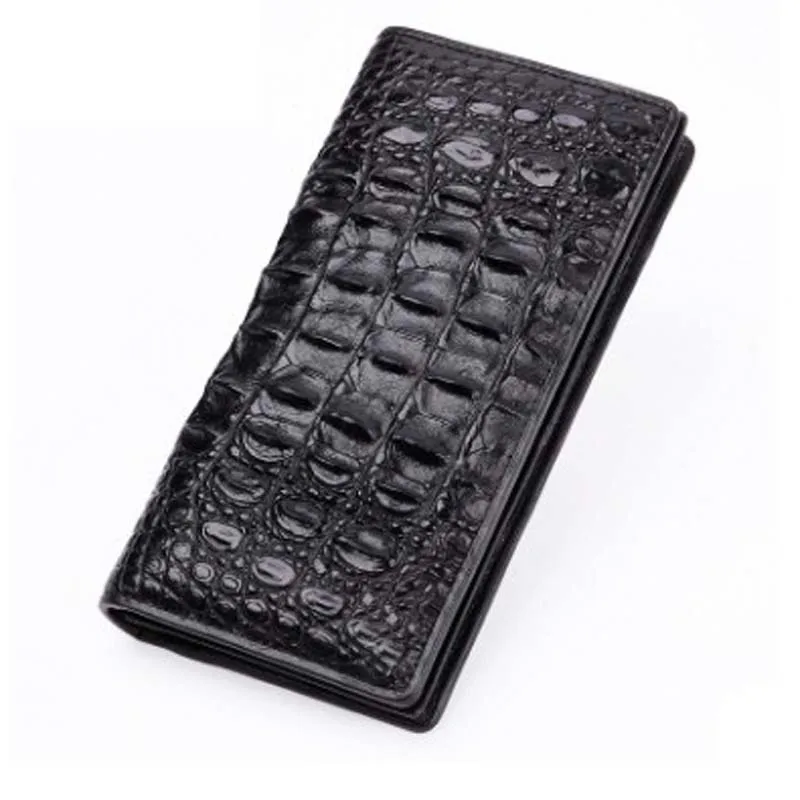 

LINSHE wallet male long crocodile men wallet The head The new men wallet More screens crocodile leather Vertical