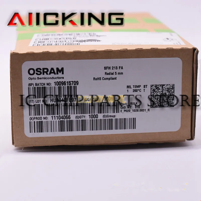 Free Shipping 50PCS SFH213FA DIP2 Photodiode PIN Chip 900nm 0.59A/W Sensitivity 2-Pin T-1 3/4 T/R in stock 100%New and original