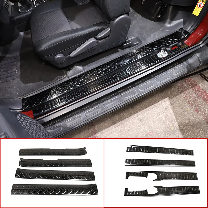 For Toyota FJ Cruiser 2007-21 stainless Steel Car Internal/External Threshold Strip Decorative Protection Plate Car Accessories