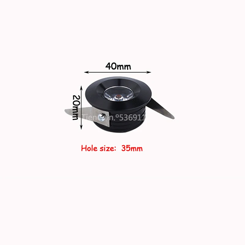 LED Spotlights Mini Led Ceiling Down Lights 1W 3W Embedded Lamp Bulbs for Cabinet Counter Showcase AC85-265V DC12V