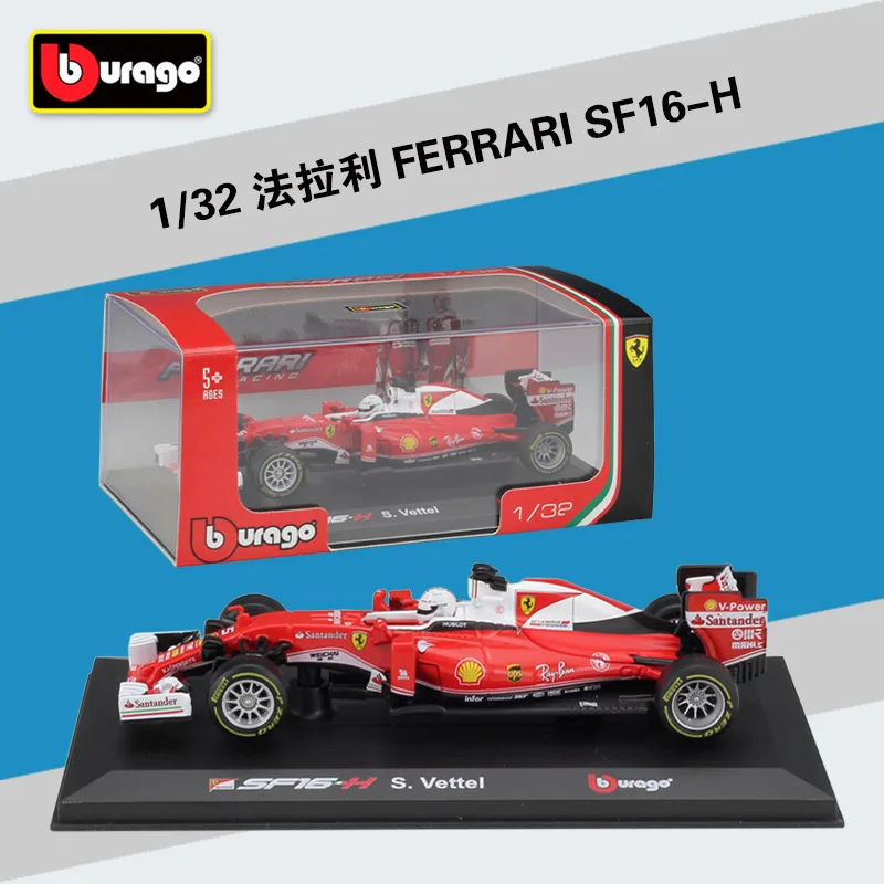 ミニカー Burago Ferrari SF16-H Bburago 1:32 Ferrari SF16-H F1 5# Racing Simulation Alloy Car