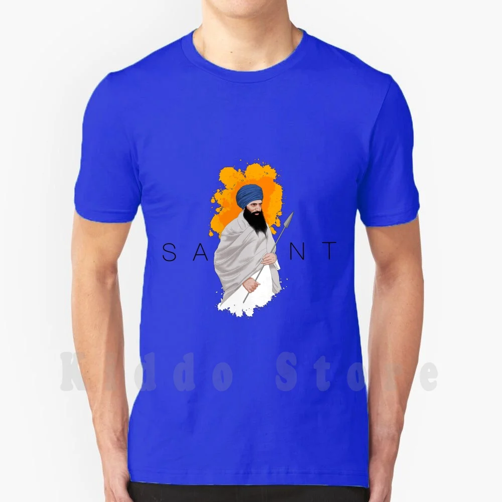 T-shirt Sant Jarnail Singh Bhindrawale pour hommes, en coton, S-6xl, Punjabi Punjab Sikhisme Sikh Inde 1984 Canada Usa Rebel Saint
