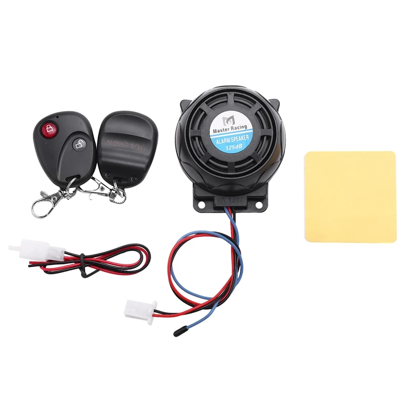 

Motorcycle Anti-Theft Alarm System Warning Vibration Lock Anti-Theft Alarm Double Remote Control Sensor