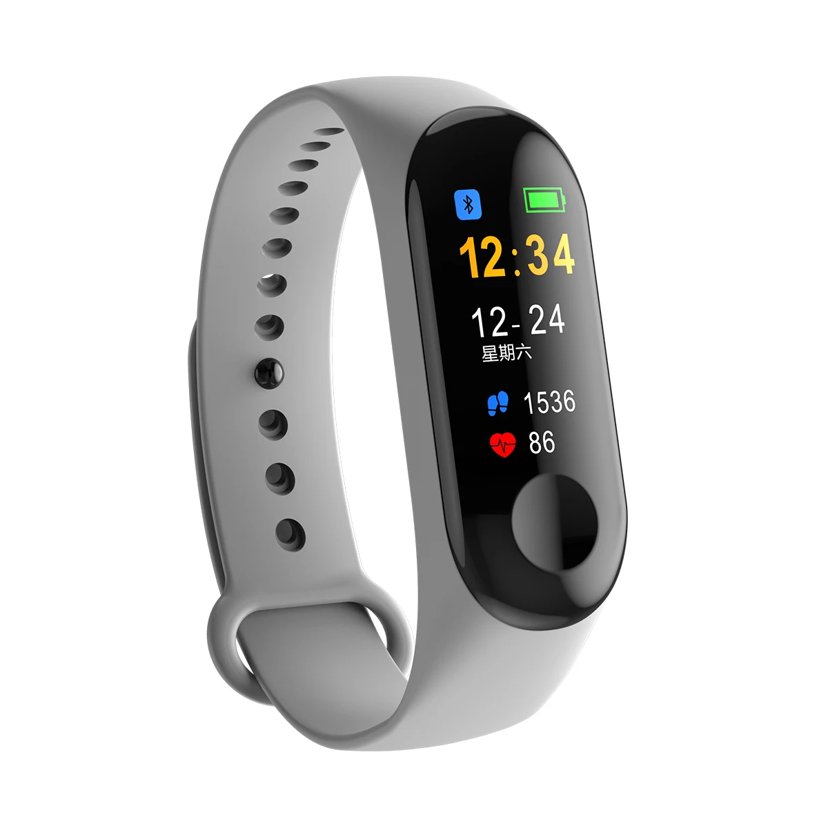 Montre connectée pour hommes, podomètre multicolore, moniteur de fréquence cardiaque et de pression artérielle, Bracelet de sport décontracté, à la mode, écran tactile