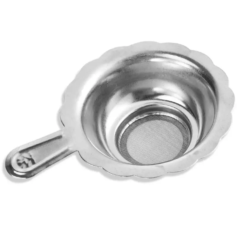 Stainless Steel Tea Mesh Infuser with Handle Reusable Tea Strainer Loose Tea Leaf Filter LX8224