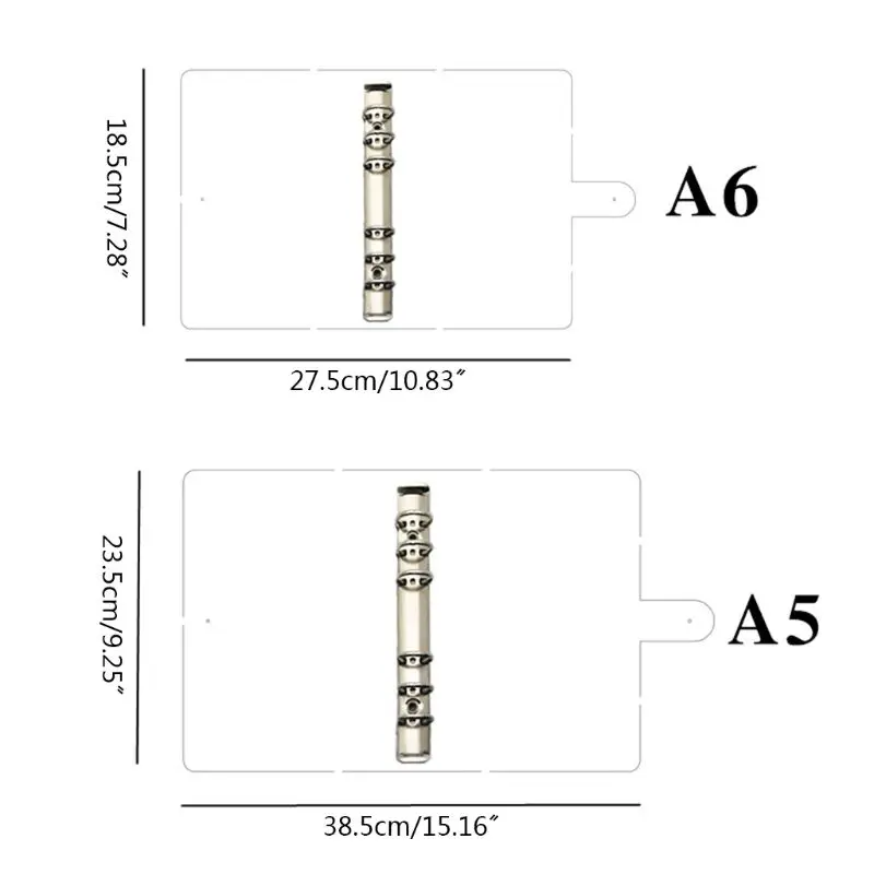 A5 A6 Star Loose Leaf Binder Notebook Inner Core Cover Journal Planner Office Stationery Supplies