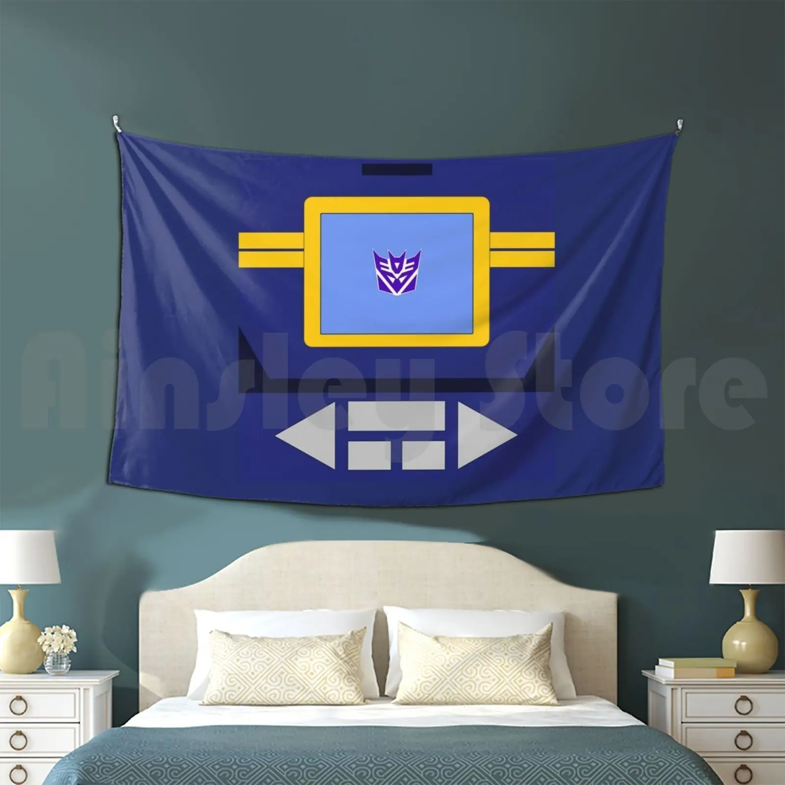 Decepticon Soundwave Tapestry Living Room Bedroom Soundwave G1 Decepticon Cassette Tape Ravage Rumble Laserbeak