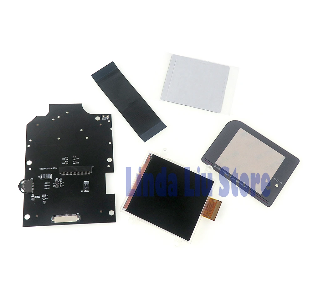 1set Highlight IPS V2.0 LCD Full Screen Kits Replacement for GB GameBoy IPS screen with highlight screen Glass combinations