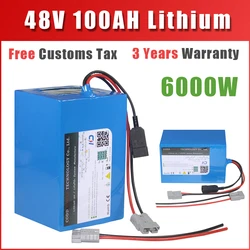 48V Battery 48V 20Ah 30Ah 40Ah 60Ah 100Ah 200Ah Electric Bicycle Lithium Battery 48V 500W 1000W 2000W 3000W 5000W Battery